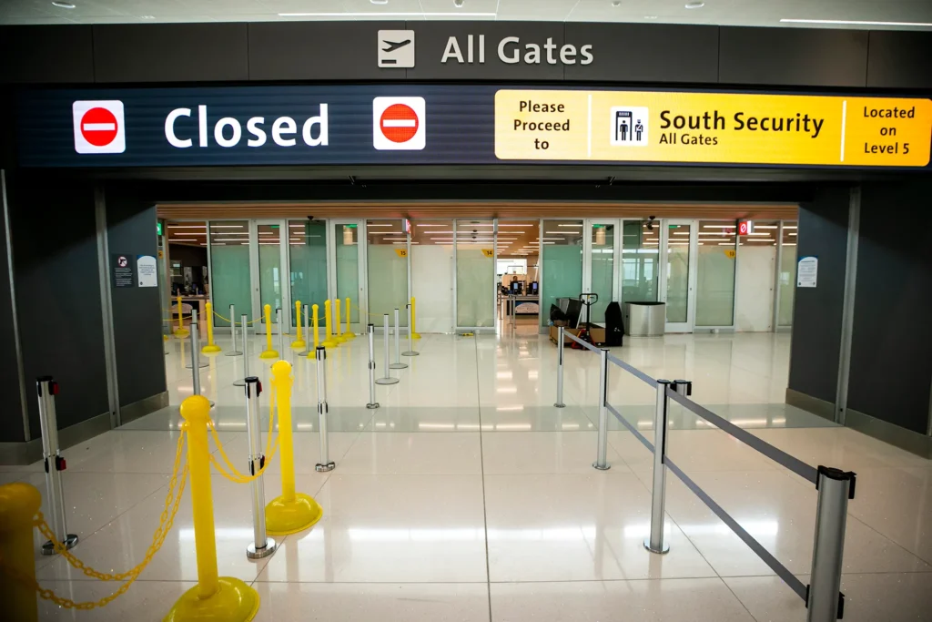 south security checkpoints at dia​